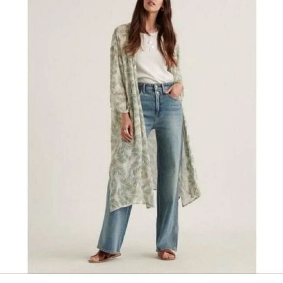 NWT Lucky Brand Floral Kimono Duster - Picture 16 of 16